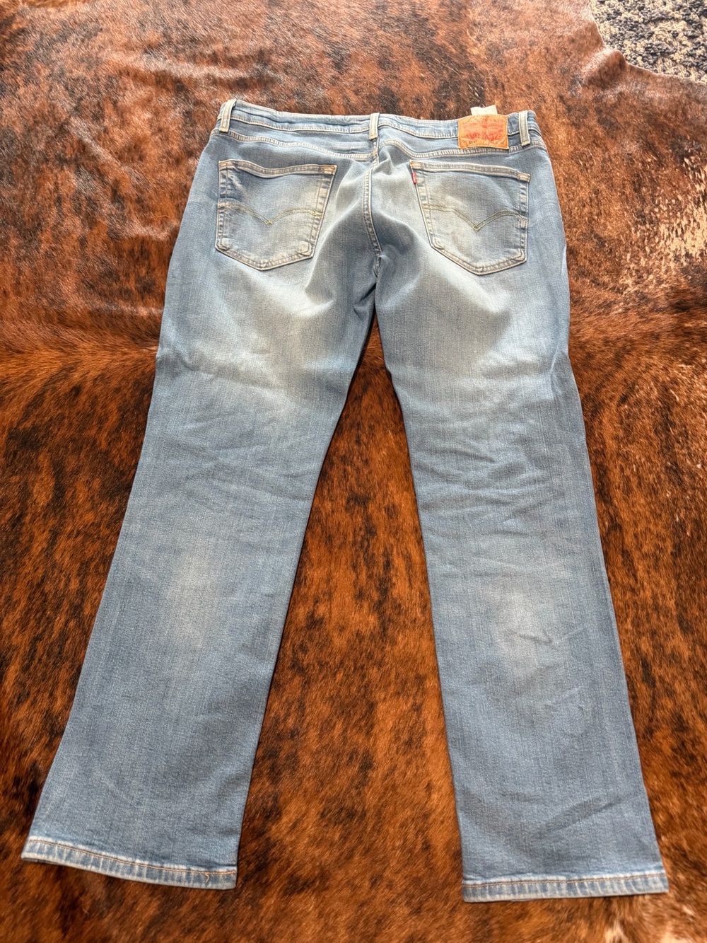 Levis 514 Mens Jeans Size 36x30 Straight Leg Slim Fit Blue Mid Rise Denim Casual